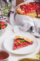 Slice Of Vegan Strawberry Galette