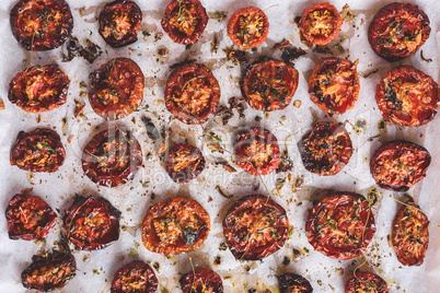 Sun Dried Tomatoes with Olive Oil, Garlic and Thyme