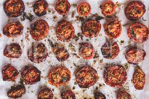 Sun Dried Tomatoes with Olive Oil, Garlic and Thyme