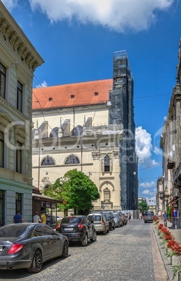 The old town in Lviv, Ukraine