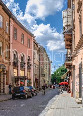 The old town in Lviv, Ukraine