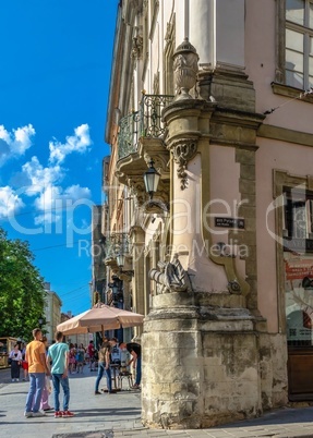 The old town in Lviv, Ukraine