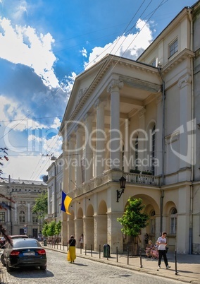 The old town in Lviv, Ukraine