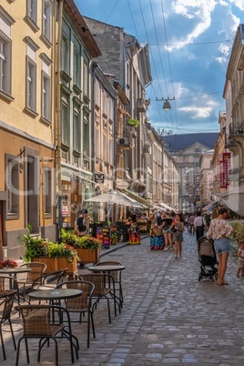 The old town in Lviv, Ukraine