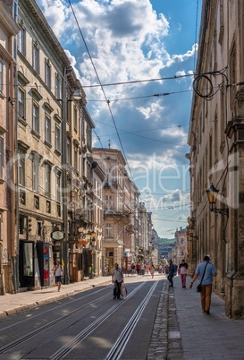 The old town in Lviv, Ukraine