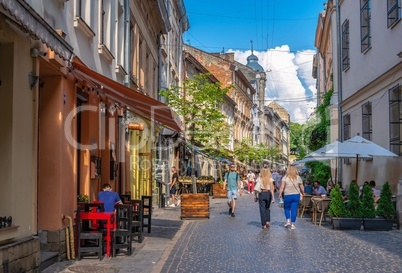 The old town in Lviv, Ukraine