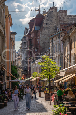 The old town in Lviv, Ukraine The old town in Lviv, Ukraine