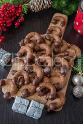 Schokoladen Kipferl, Weihnachtsplätzchen