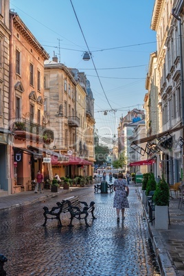 The old town in Lviv, Ukraine