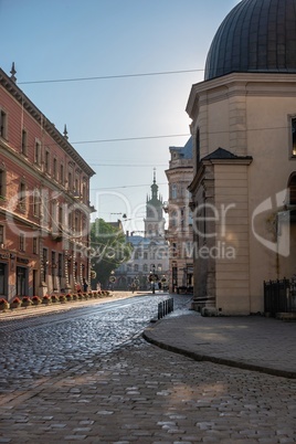 The old town in Lviv, Ukraine