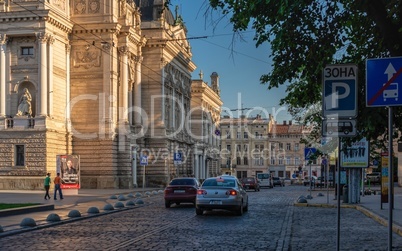 The old town in Lviv, Ukraine