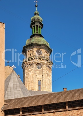 Architecture of Lviv city in Ukraine