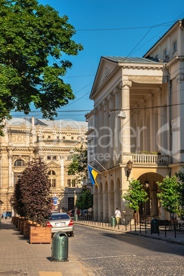 The old town in Lviv, Ukraine