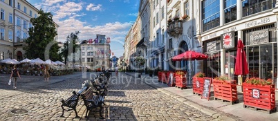 The old town in Lviv, Ukraine