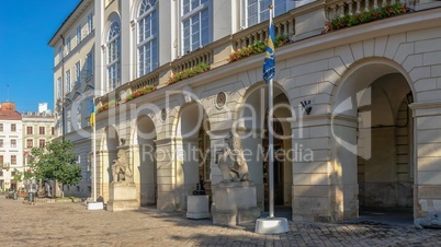 Town hall in Lviv, Ukraine