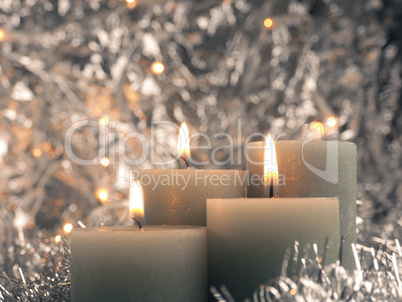 Third Advent candle burns
