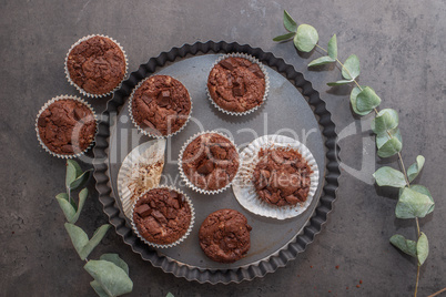 Schokoladen Brownie Muffins
