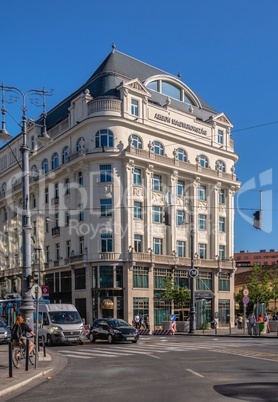 Streets of the old town of Budapest, Hungary