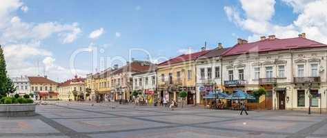Market square in Drohobych, Ukraine