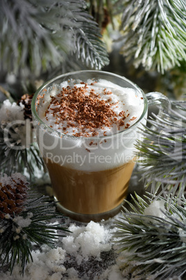 Christmas latte macchiato