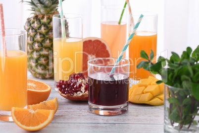 Freshly squeezed citrus juices