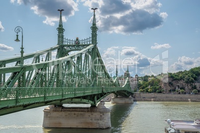 Liberty Bridge in Budapest, Hungary