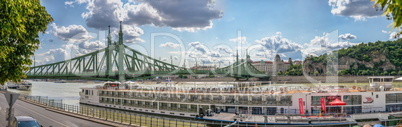 Liberty Bridge in Budapest, Hungary