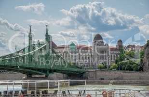 Liberty Bridge in Budapest, Hungary