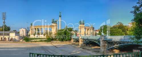 Heroes Square in Budapest, Hungary