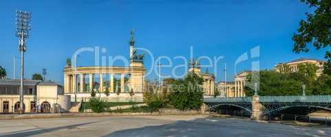 Heroes Square in Budapest, Hungary