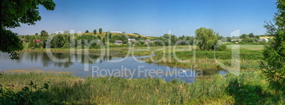 Nature around Svirzh Castle in Lviv region of Ukraine