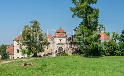 Svirzh Castle in Lviv region of Ukraine