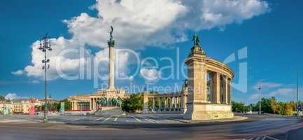 Heroes Square in Budapest, Hungary