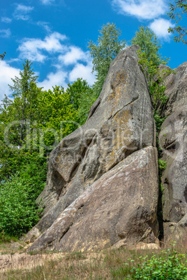 The rock complex of Tustan in Ukraine