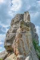 The rock complex of Tustan in Ukraine