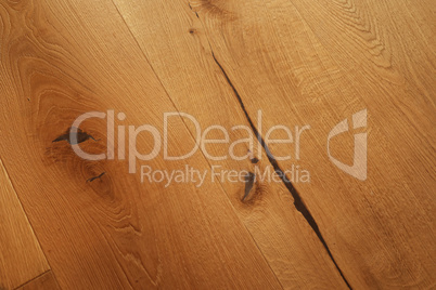 Parquet flooring in the house under natural wood