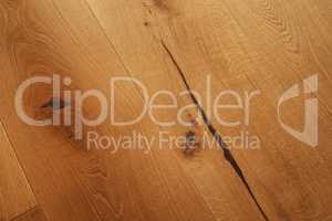 Parquet flooring in the house under natural wood