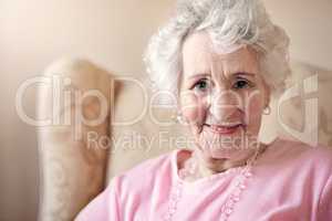 Wrinkles should merely indicate where the smiles have been. Shot of a senior woman relaxing at home.