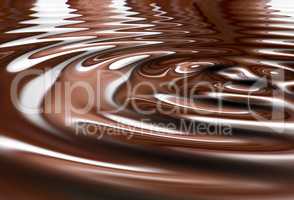 Molten chocolate. Smoothly Animated Waves.