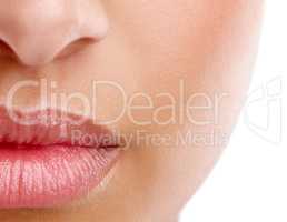 Now those are luscious lips. Closeup studio shot of a beautiful young womans mouth with lipstick applied.
