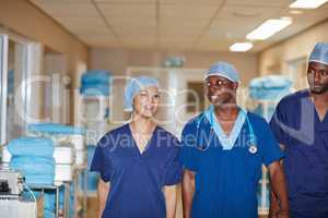 Monitoring the halls like guardian angels. Cropped shot of medical staff in a hospital.