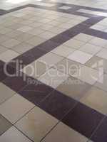 Ceramics Tiling. A tiled and patterned floor - Ceramics.