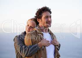 A love thats lasted. A cropped shot of a happy couple standing together affectionately outdoors.