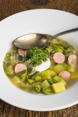 Kartoffelbohnensuppe aus Luxemburg