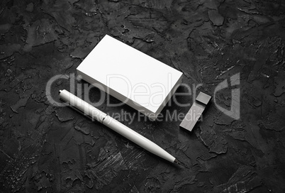 Визитные карточки, ручка, USB