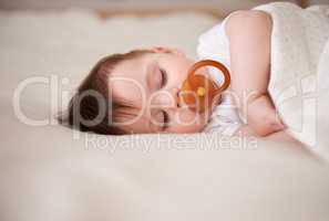 Fast asleep. Cropped shot of a baby boy sleeping peacefully.