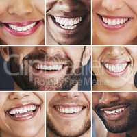 Happiness is contagious, pass it on. Composite image of an assortment of people smiling.