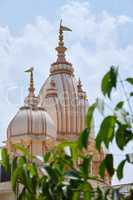 Historical centre of worship. The spires of Naba Brindaban - Bagbazar , Kolkata (Calcutta) , West Bengal , India.