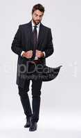 The modern businessman. Studio shot of a handsome and well-dressed young man.