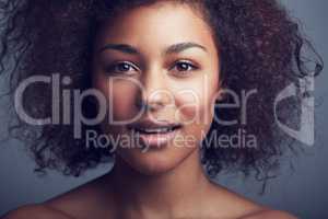 Youthful radiance. Beauty portrait of a young woman.